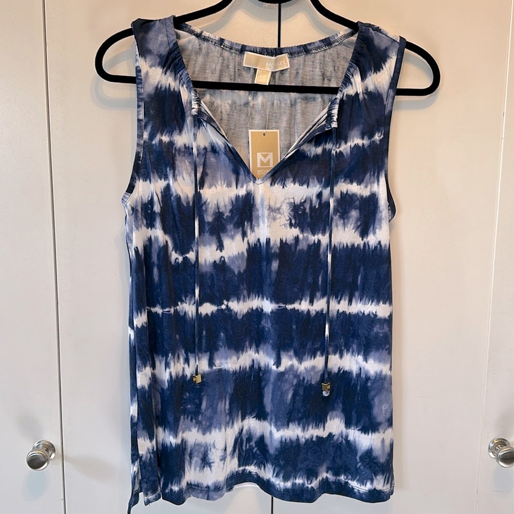 NWT Michael Kors Tie Dye Sleeveless Top